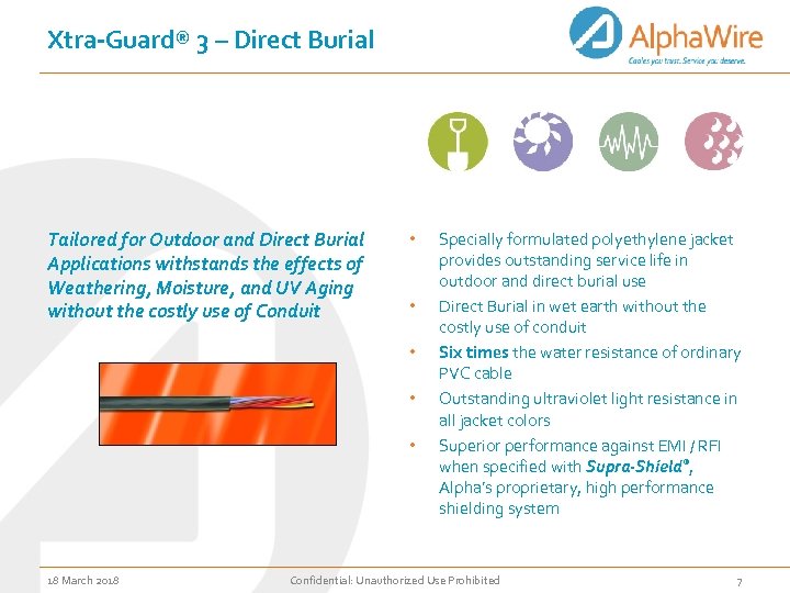 Xtra-Guard® 3 – Direct Burial Tailored for Outdoor and Direct Burial Applications withstands the