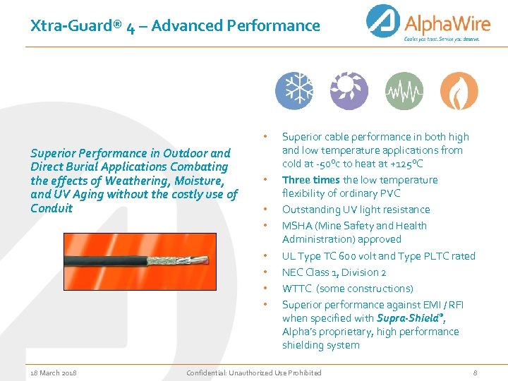 Xtra-Guard® 4 – Advanced Performance • Superior Performance in Outdoor and Direct Burial Applications
