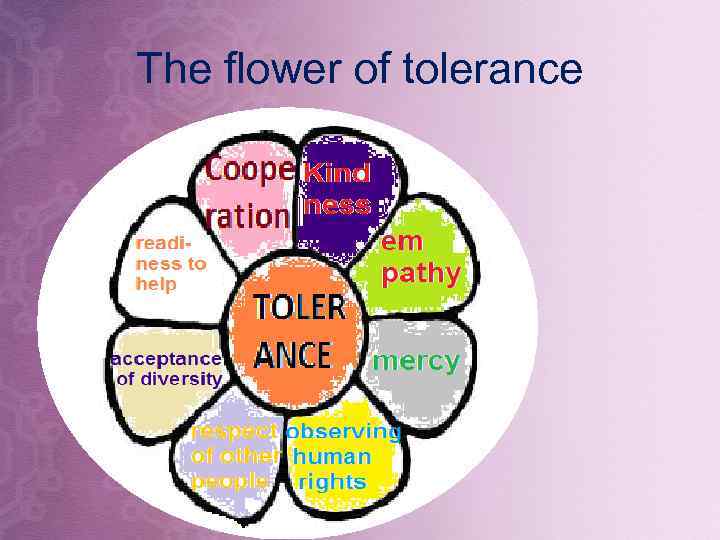 The flower of tolerance 