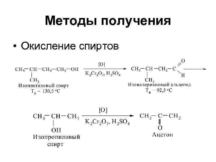 Схема окисления спиртов - 96 фото