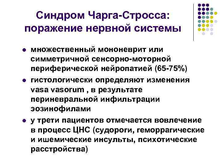 Синдром чарга стросса презентация