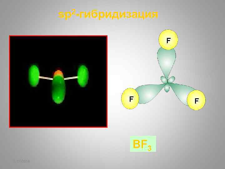 sp 2 -гибридизация F F BF 3 2/17/2018 F 