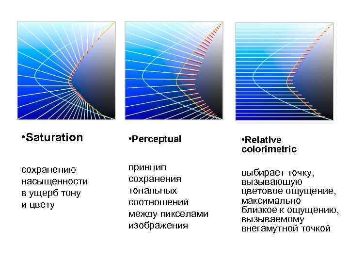  • Saturation • Perceptual сохранению насыщенности в ущерб тону и цвету принцип сохранения