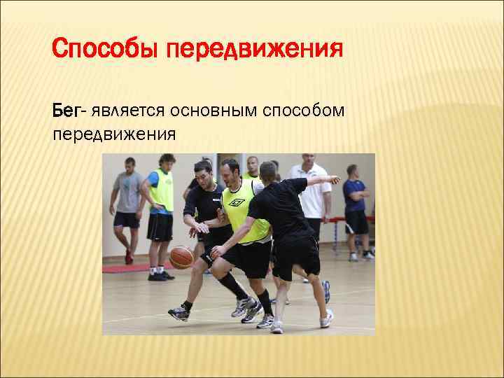 Способы передвижения Бег- является основным способом передвижения 