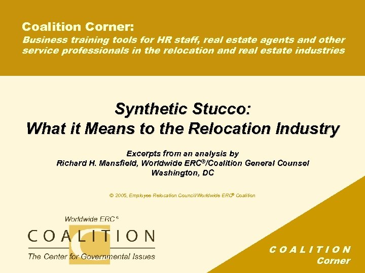 Coalition Corner: Business training tools for HR staff, real estate agents and other service