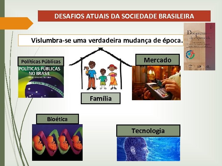 DESAFIOS ATUAIS DA SOCIEDADE BRASILEIRA Vislumbra-se uma verdadeira mudança de época. Mercado Políticas Públicas