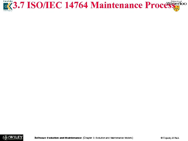 3. 7 ISO/IEC 14764 Maintenance Process n ISO/IEC 14764 is an international standard for