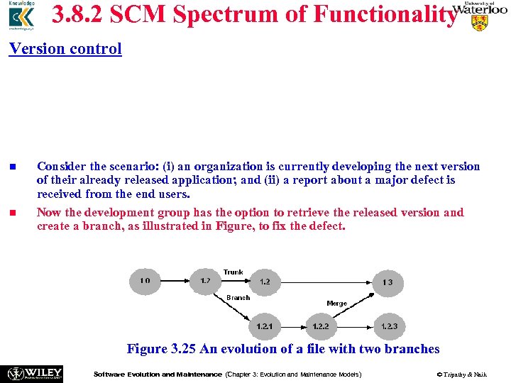 3. 8. 2 SCM Spectrum of Functionality Version control n n n Conflicts can