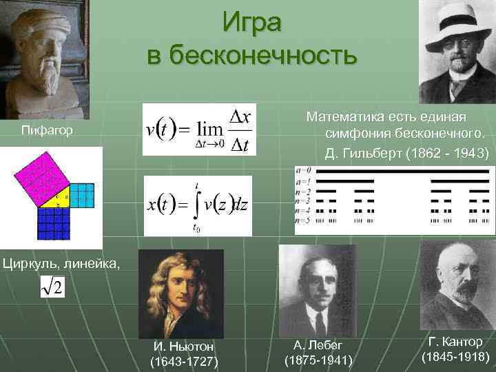 Бесконечность в математике презентация