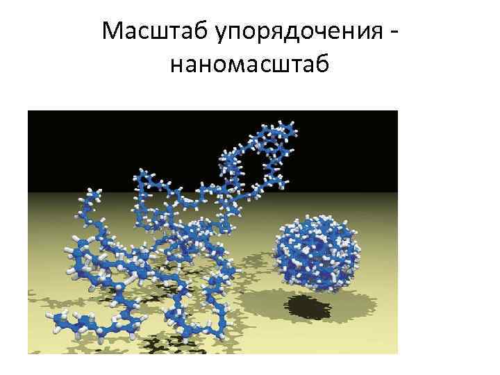 Масштаб упорядочения - наномасштаб 