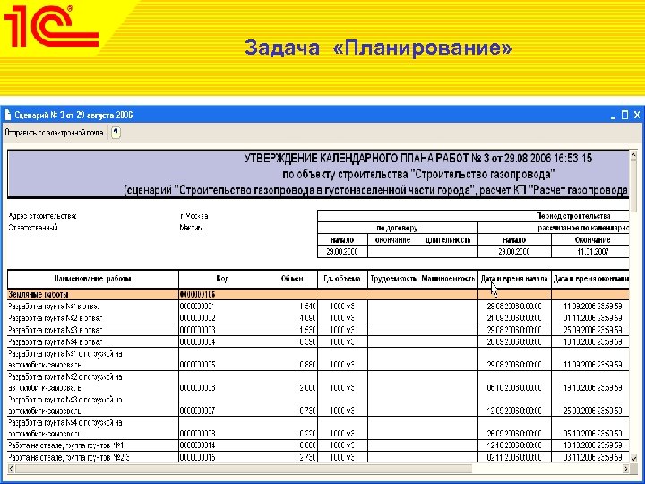 Задача «Планирование» Следующим этапом за расчетом календарного плана, следует процедура выбора наиболее оптимального варианта