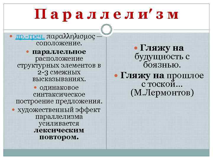 П а р а л л е л и′ з м др. -греч. παραλληλισμος