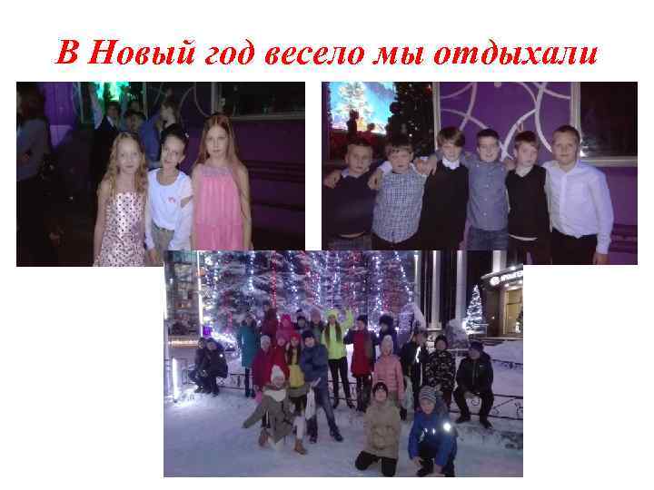 В Новый год весело мы отдыхали 