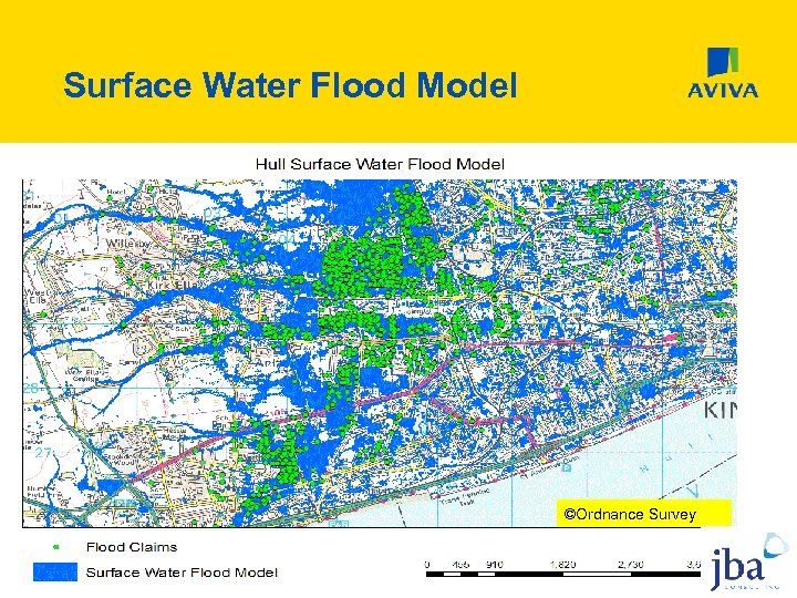 Surface Water Flood Model ©Ordnance Survey 