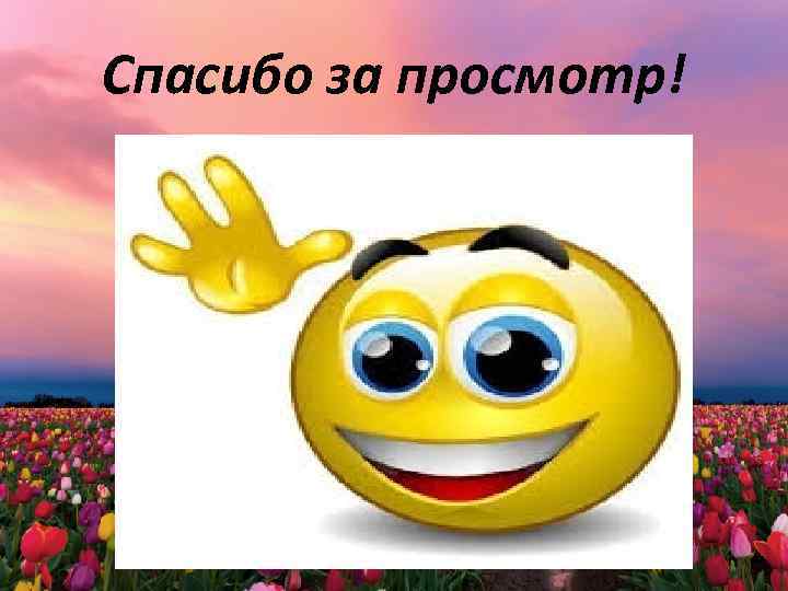 Спасибо за просмотр! 