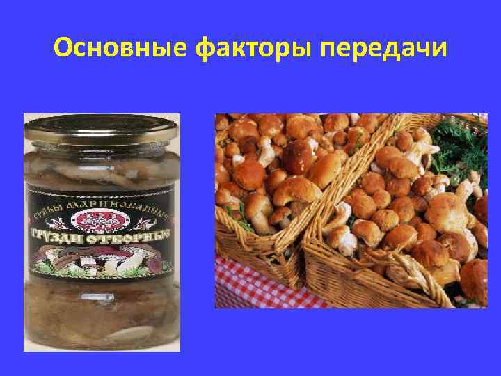 Основные факторы передачи 