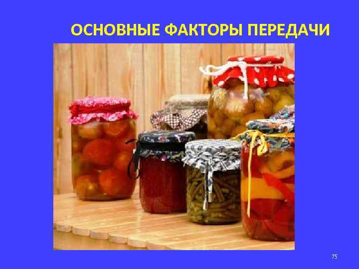 ОСНОВНЫЕ ФАКТОРЫ ПЕРЕДАЧИ 75 