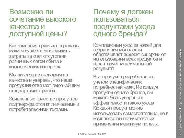 Почему я должен пользоваться продуктами ухода одного бренда? Как компания прямых продаж мы можем