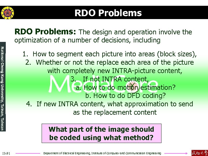 RDO Problems: The design and operation involve the optimization of a number of decisions,