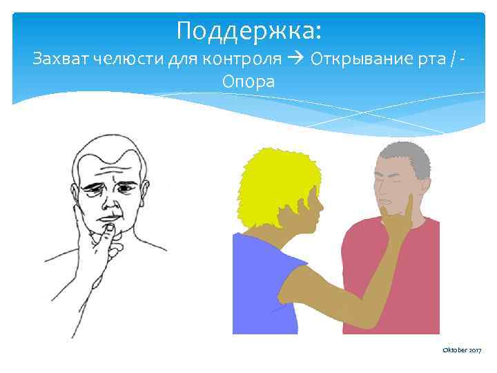 Поддержка: Захват челюсти для контроля Открывание рта / Опора Oktober 2017 