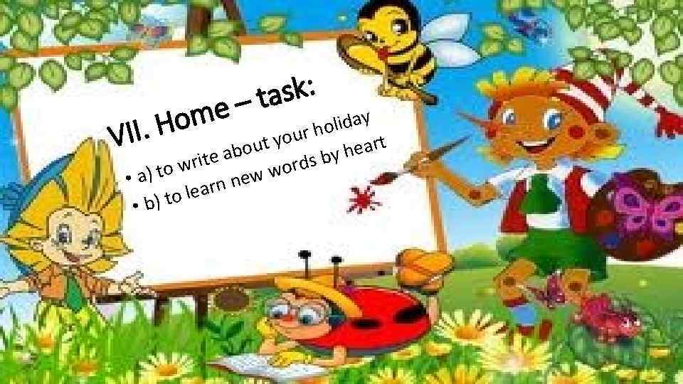 sk: – ta y ome olida II. H our h V out y b