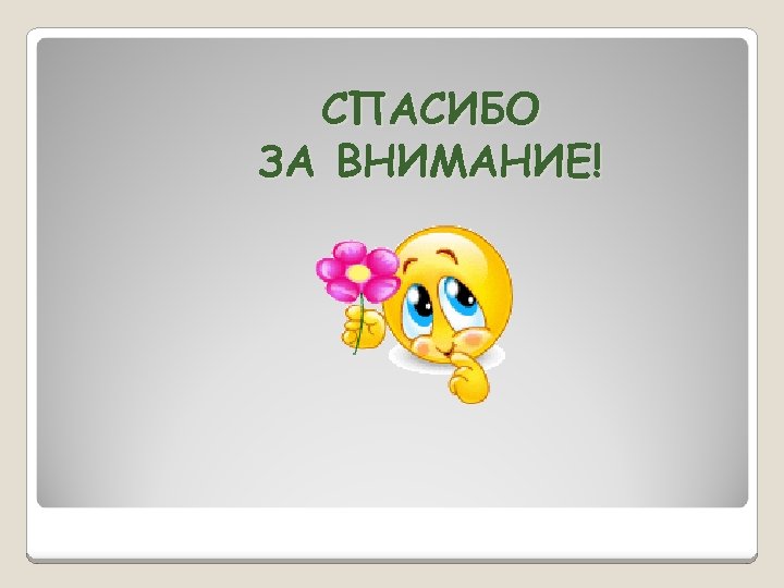 СПАСИБО ЗА ВНИМАНИЕ! 