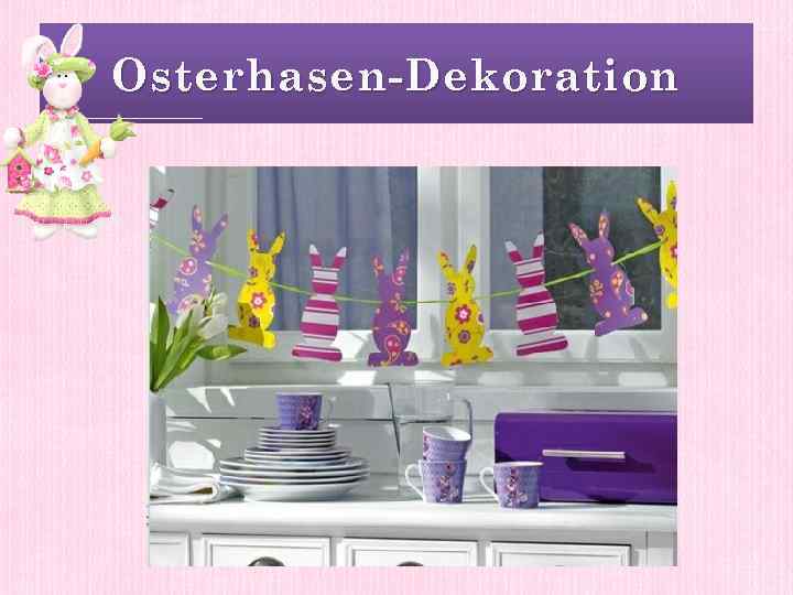 Osterhasen-Dekoration 