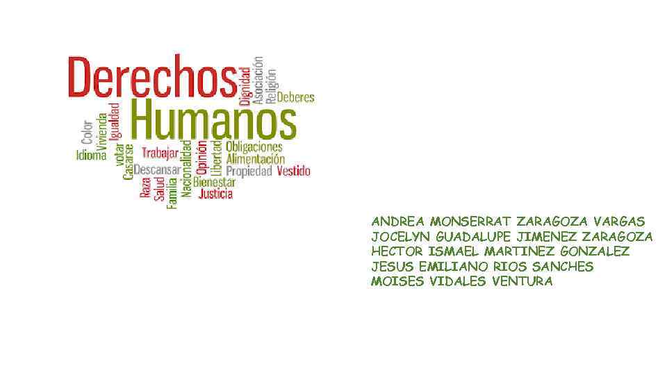 ANDREA MONSERRAT ZARAGOZA VARGAS JOCELYN GUADALUPE JIMENEZ ZARAGOZA HECTOR ISMAEL MARTINEZ GONZALEZ JESUS EMILIANO