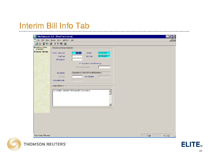 Interim Bill Info Tab 25 