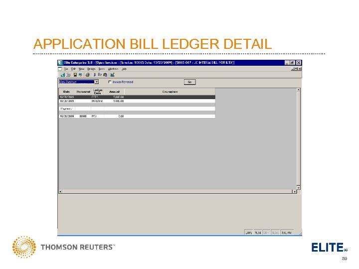 APPLICATION BILL LEDGER DETAIL 59 