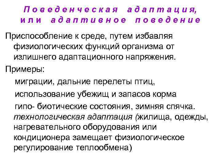 П о в е д е н ч е с к а я а