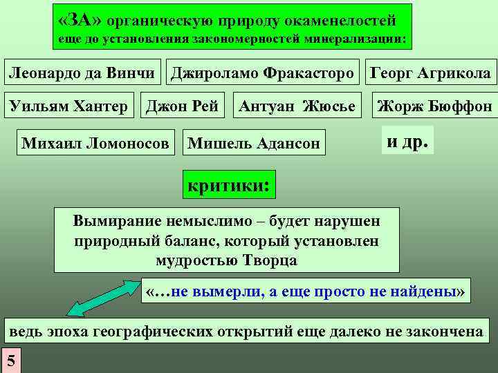  «ЗА» органическую природу окаменелостей еще до установления закономерностей минерализации: Леонардо да Винчи Джироламо