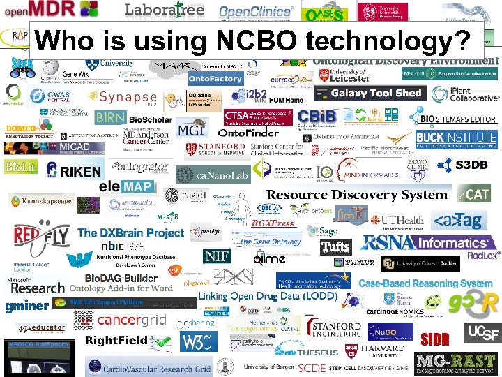 Who is using NCBO technology? 