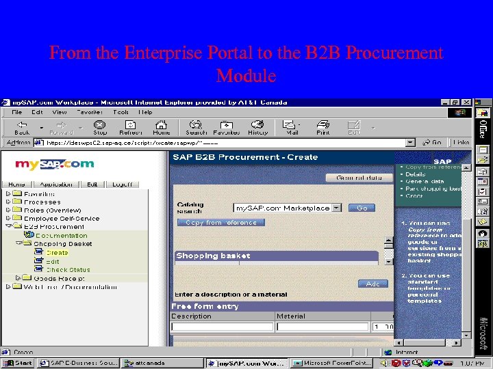 From the Enterprise Portal to the B 2 B Procurement Module 