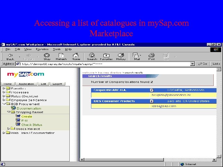 Accessing a list of catalogues in my. Sap. com Marketplace 