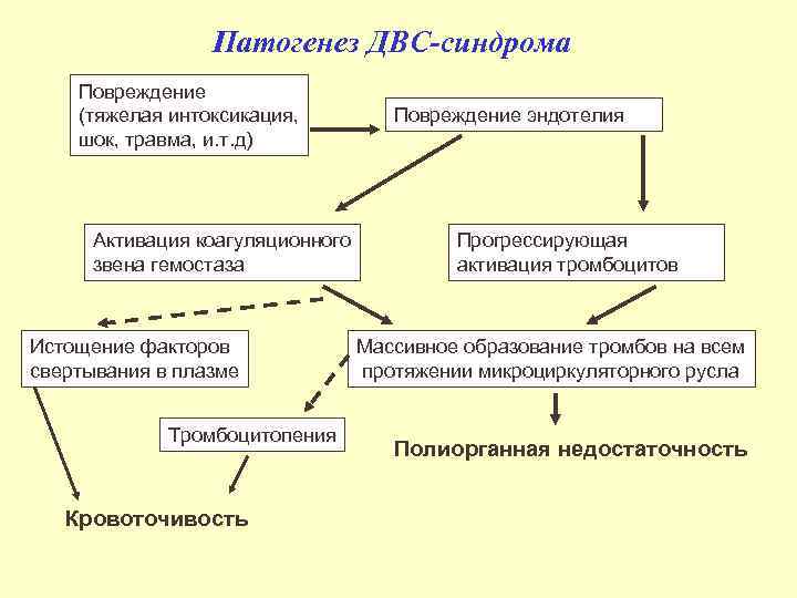 Схема двс синдрома