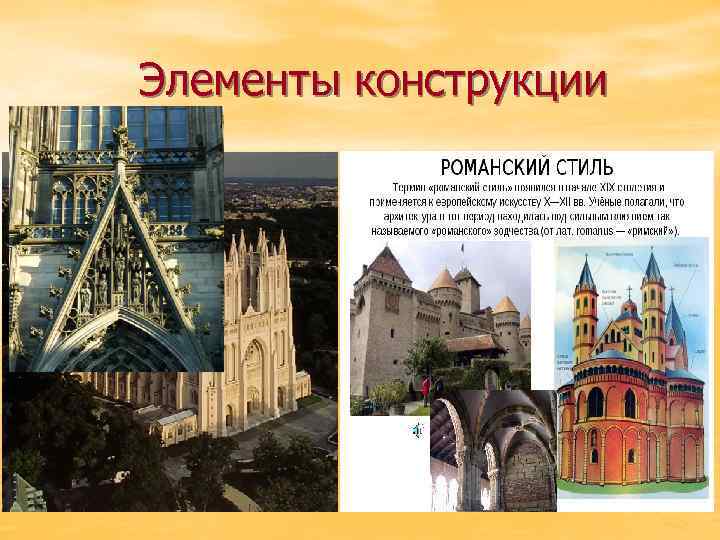 Элементы конструкции 