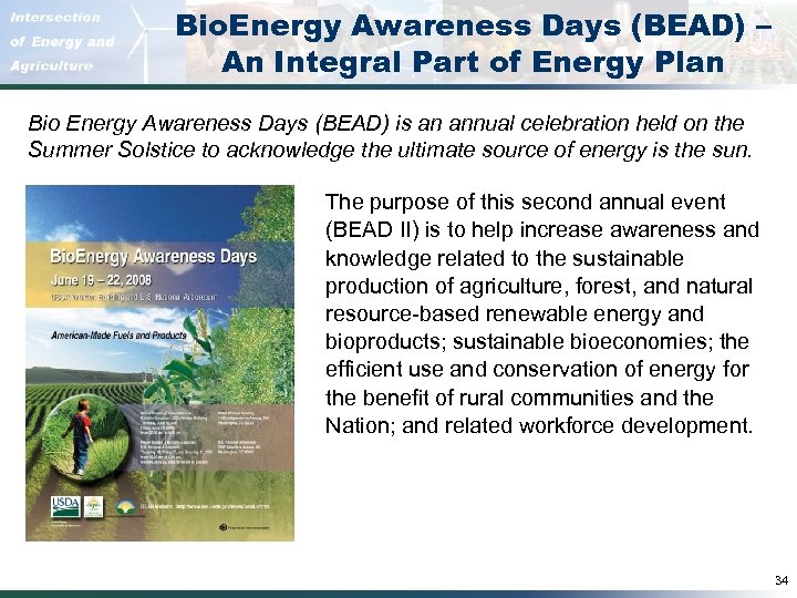 Bio. Energy Awareness Days (BEAD) – An Integral Part of Energy Plan Bio Energy