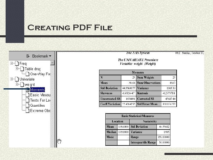 Creating PDF File 