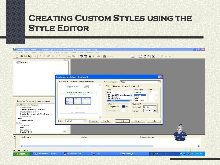 Creating Custom Styles using the Style Editor 