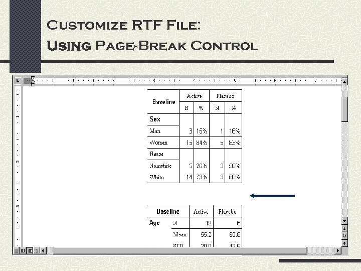 Customize RTF File: Using Page-Break Control 