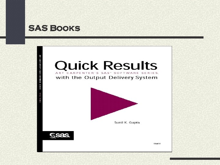 SAS Books 