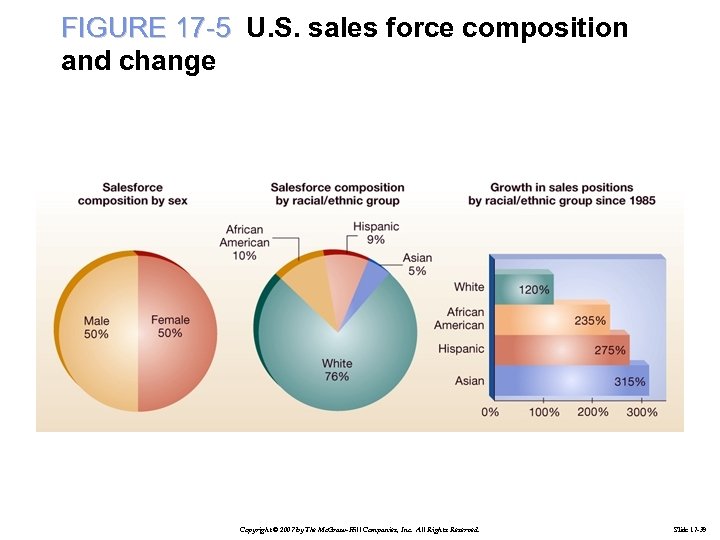 FIGURE 17 -5 U. S. sales force composition and change Copyright © 2007 by