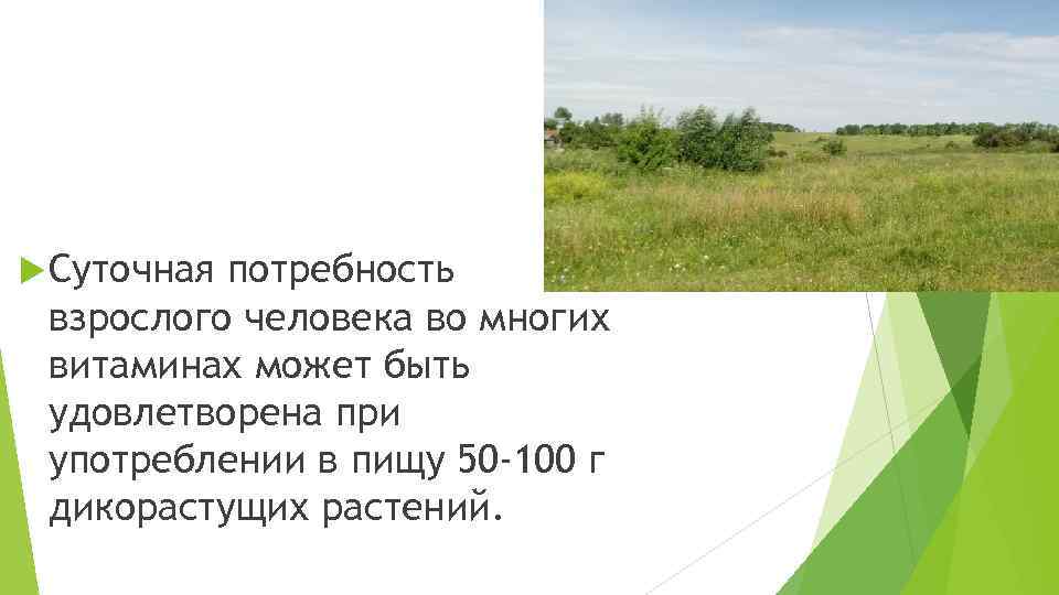  Суточная потребность взрослого человека во многих витаминах может быть удовлетворена при употреблении в