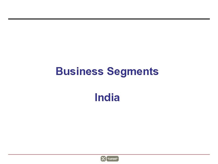 Business Segments India 