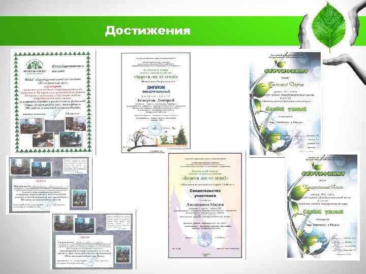 Достижения 