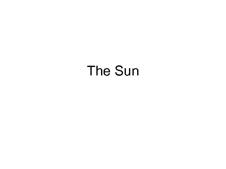 The Sun 