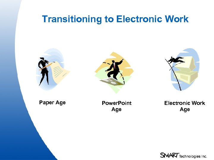 Transitioning to Electronic Work Paper Age Power. Point Age Electronic Work Age 