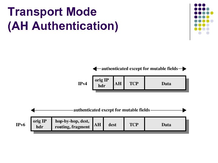 Transport Mode (AH Authentication) 