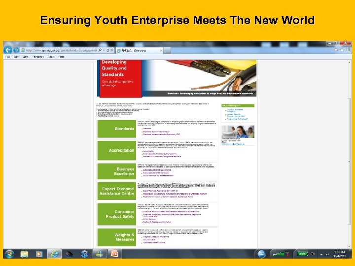 Ensuring Youth Enterprise Meets The New World 